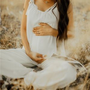 lulus white jumpsuit. size XS. worn once.